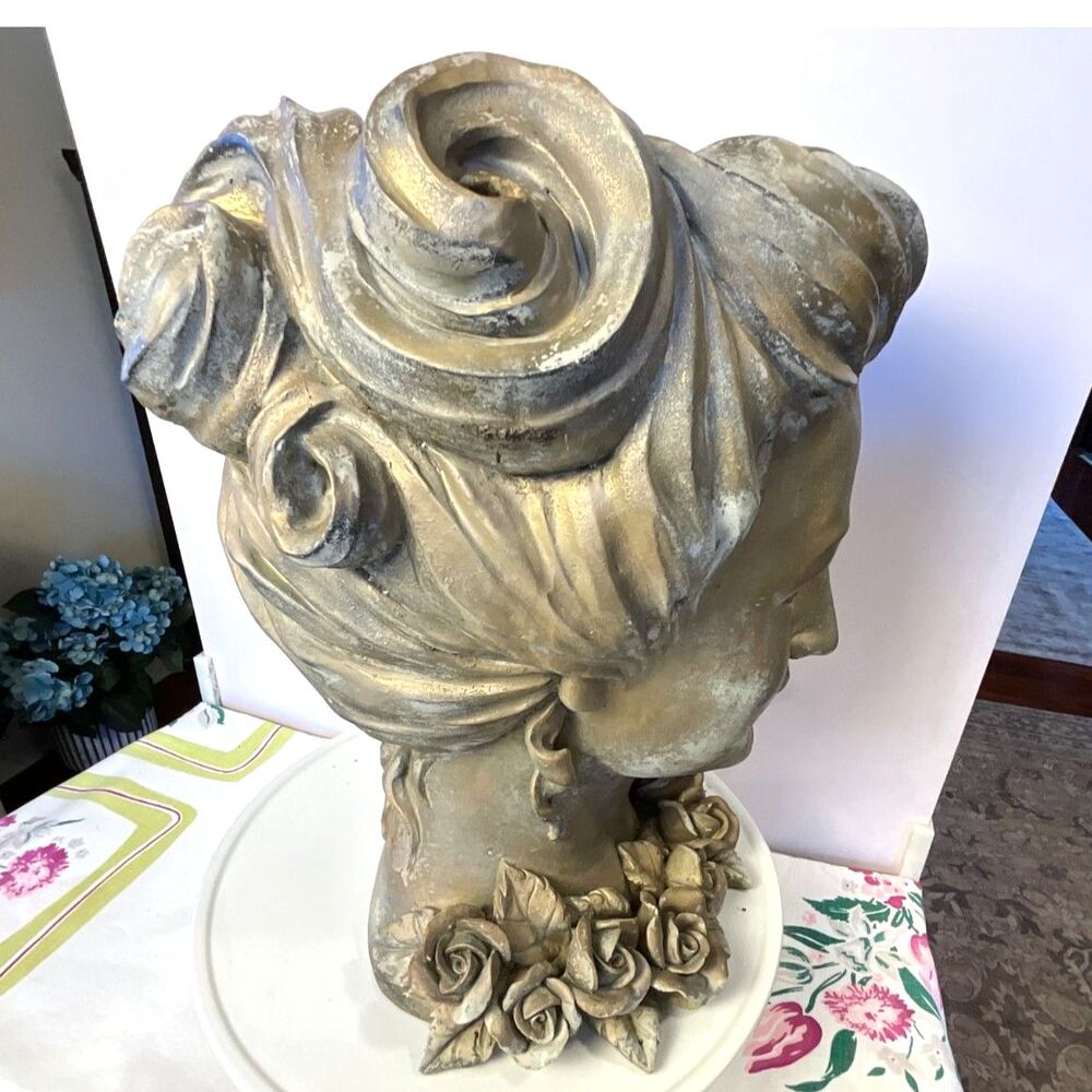 Greek Goddess resin planter woman's head planter stunning must see - Picture 9 of 9